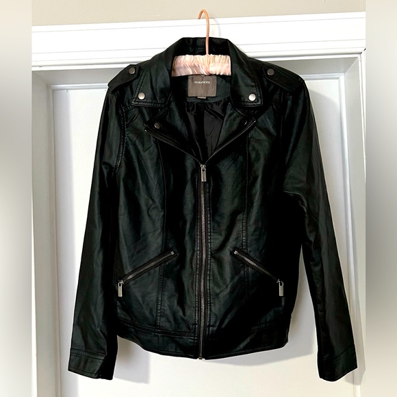 Maurices Jackets & Blazers - NWOT SZ L Maurices Black Faux Leather Jacket